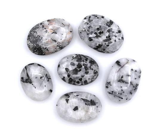 Tourmaline in Quartz Palm Stones Buy 1 get 2 FREE!