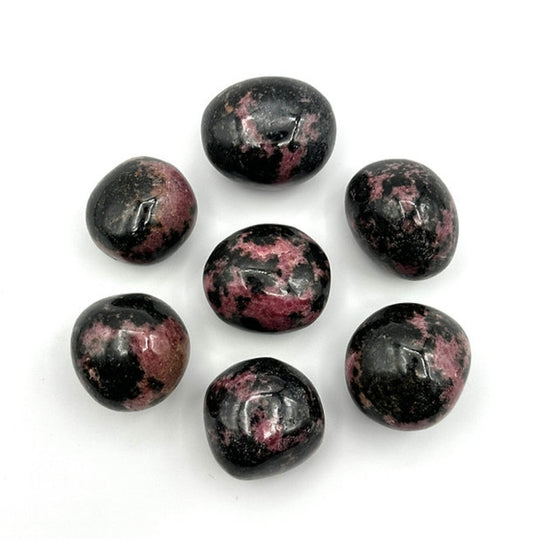 Rhodonite Palm Stones Buy 1 get 2 FREE!