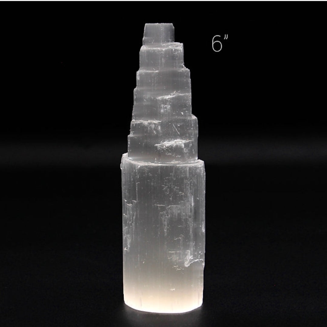 6" Selenite Tower Rough