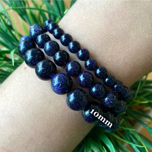 Buy 1 get 2 FREE! YES 2 FREE! Blue Goldstone Bracelets